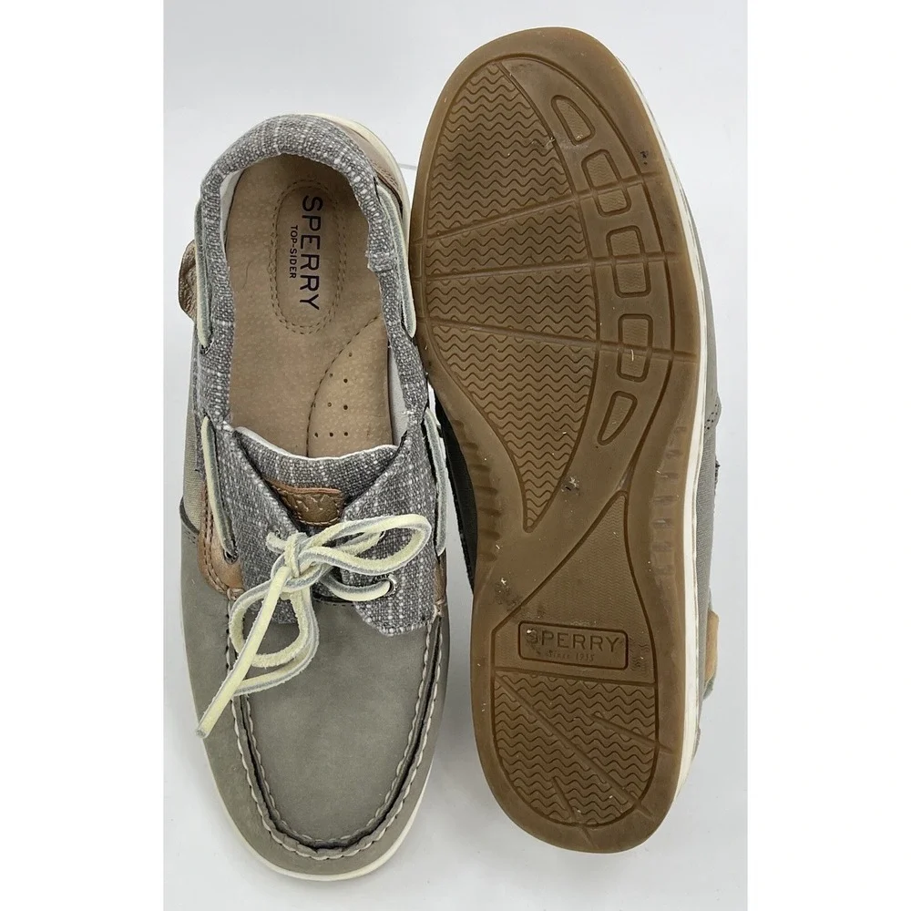 Sperry Top-Sider Bluefish Sparkle Grey Boat Shoe Women's‎ Size: 8M